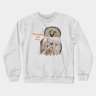 New zealand owl Ruru Crewneck Sweatshirt